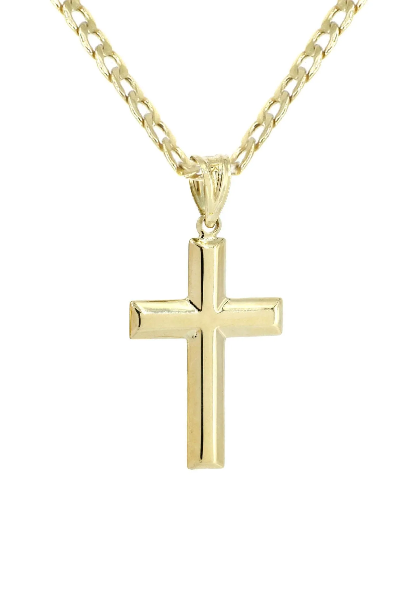 10K Gold Cross  Necklace For Men | 5.58 Grams