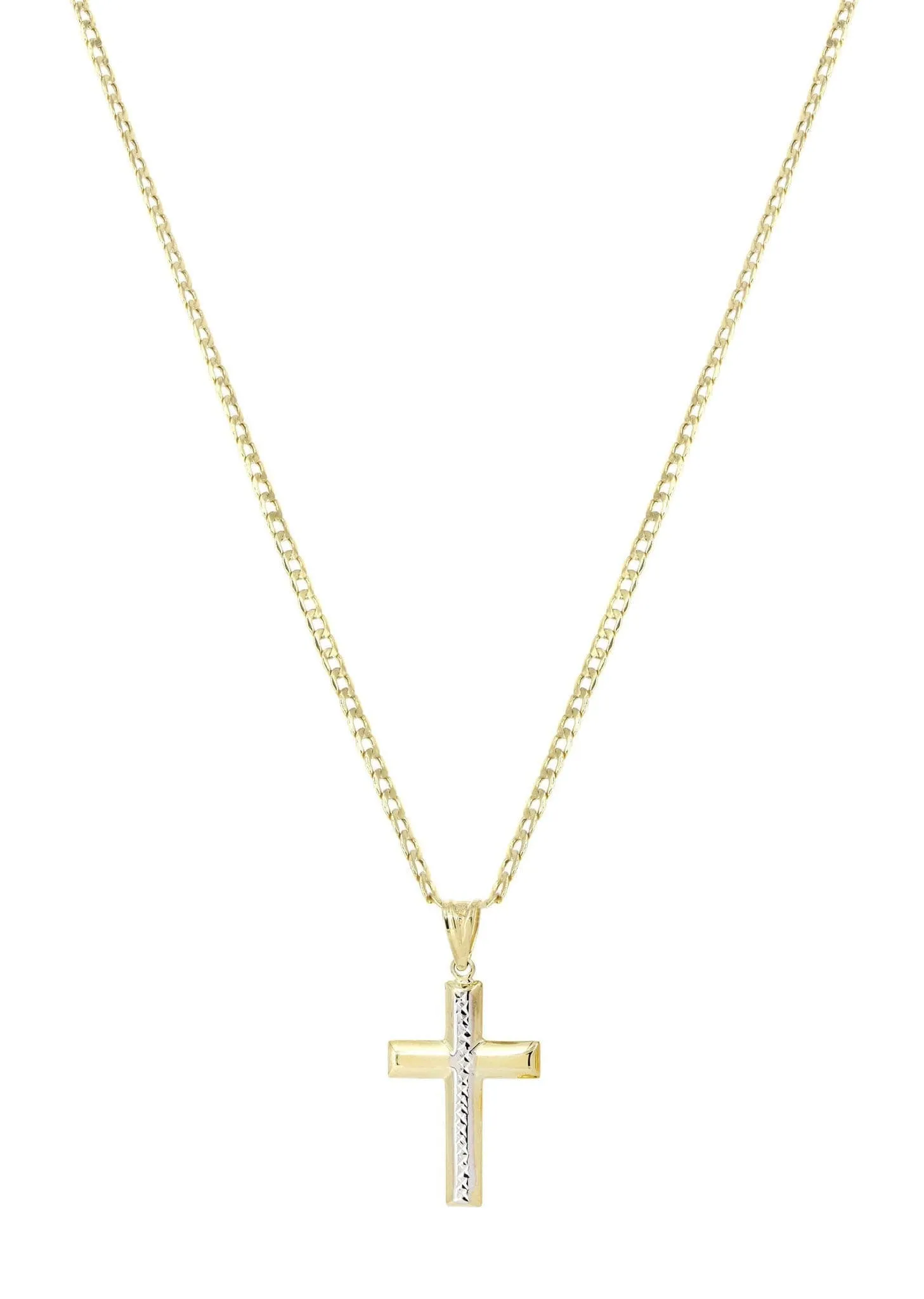 10K Gold Cross  Necklace For Men | 5.58 Grams