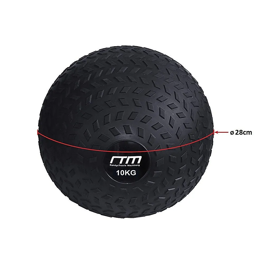 10kg Non-Bounce Tyre Slam Ball, Textured Grip for Gym Fitness