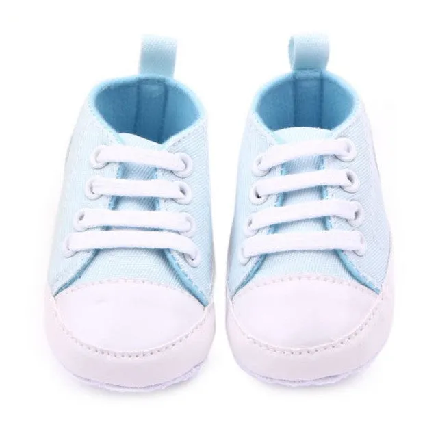 12 Colors Infant Toddler Canvas Sneakers Baby Boy Girl Soft Sole Crib Shoes First Walkers for 0-12M