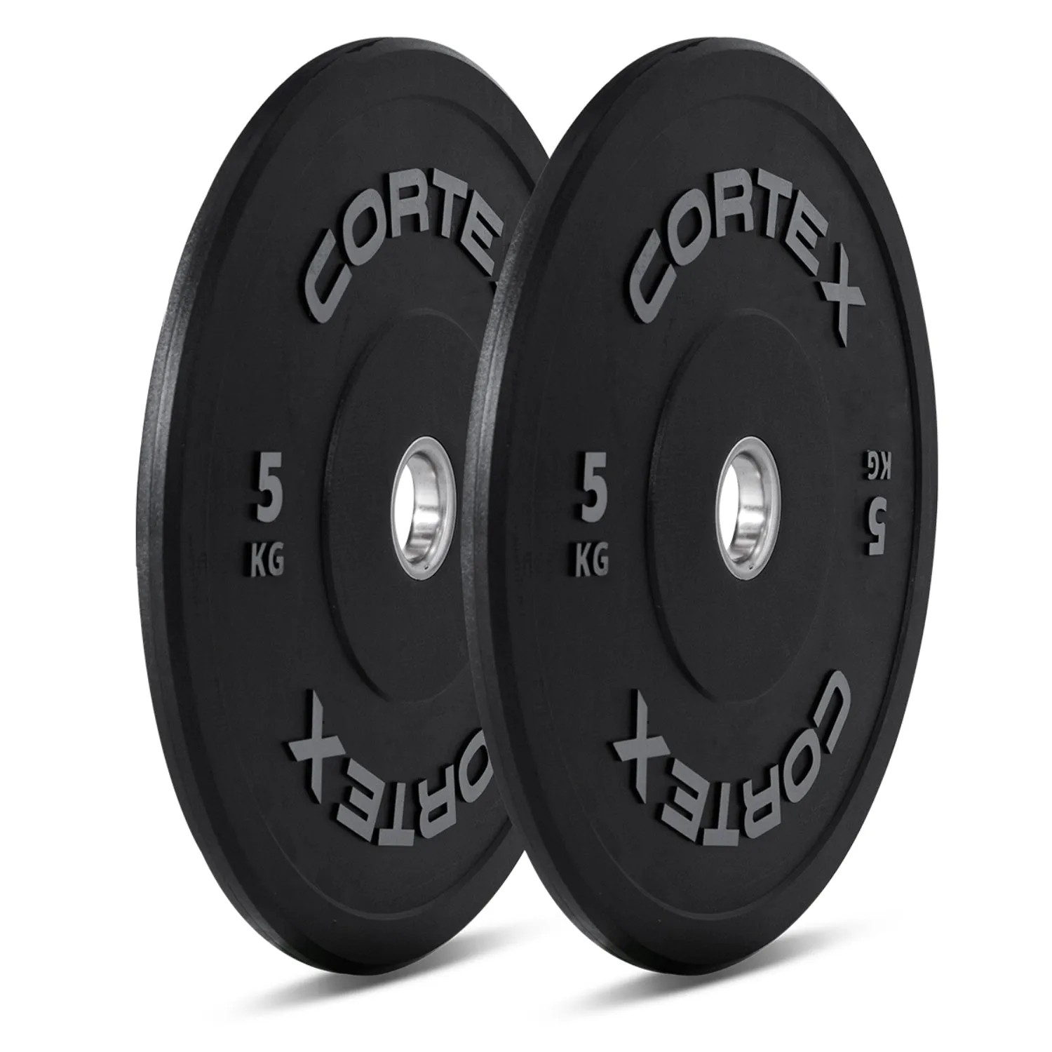 170kg Rubber Bumper Plate Set Olympic Barbell - Cortex