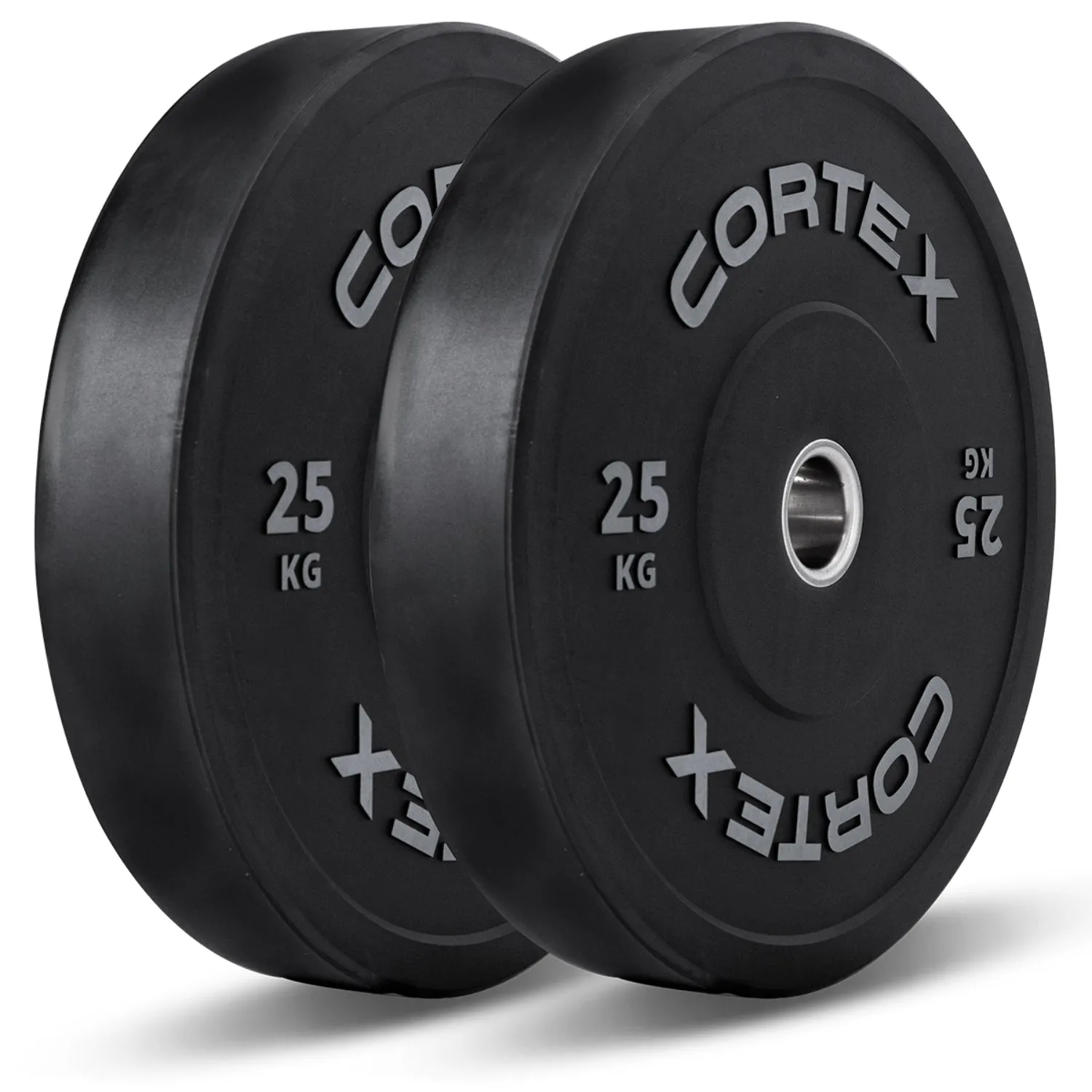 170kg Rubber Bumper Plate Set Olympic Barbell - Cortex