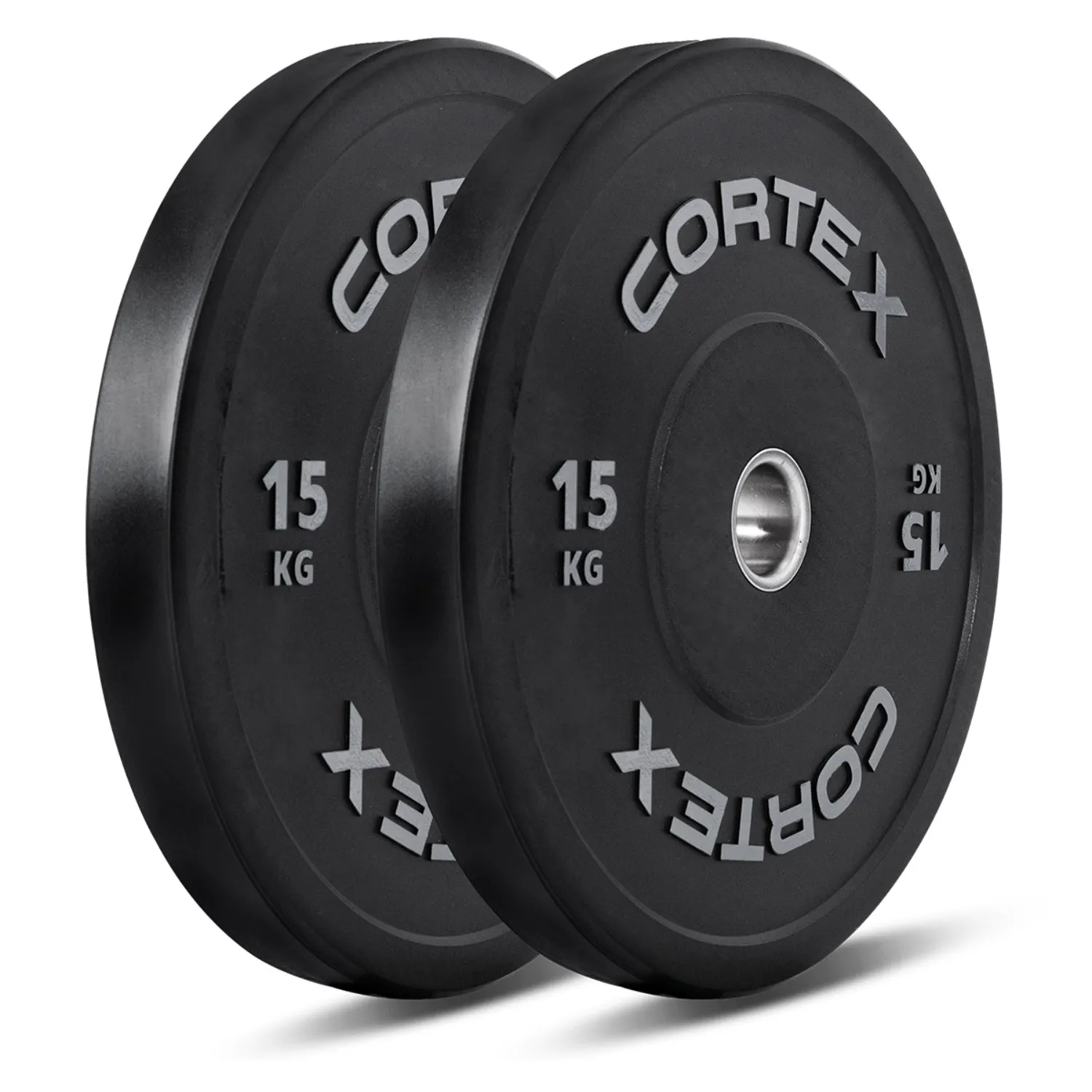 170kg Rubber Bumper Plate Set Olympic Barbell - Cortex