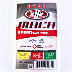 180g Kuu Mach Speed Wax | 3 Pack Combi Moist Universal Cold | Fluoro Free