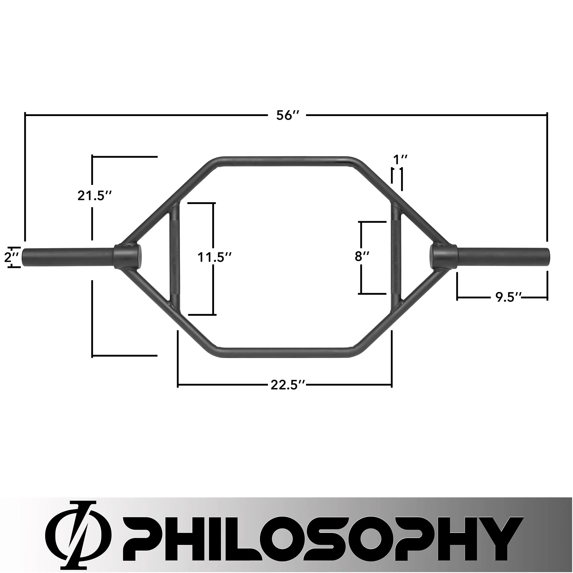 2" Olympic Hex Trap Bar - Pro Barbell for Deadlifts, Shrugs & Squats