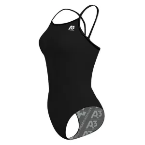 A3 Performance Solid Female Xback Swimsuit