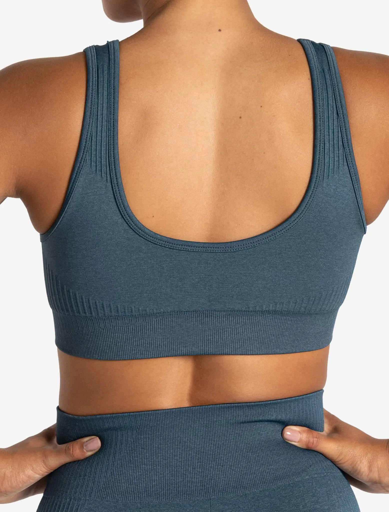 ADAPT 2.0 Seamless Sports Bra - Petrol Blue