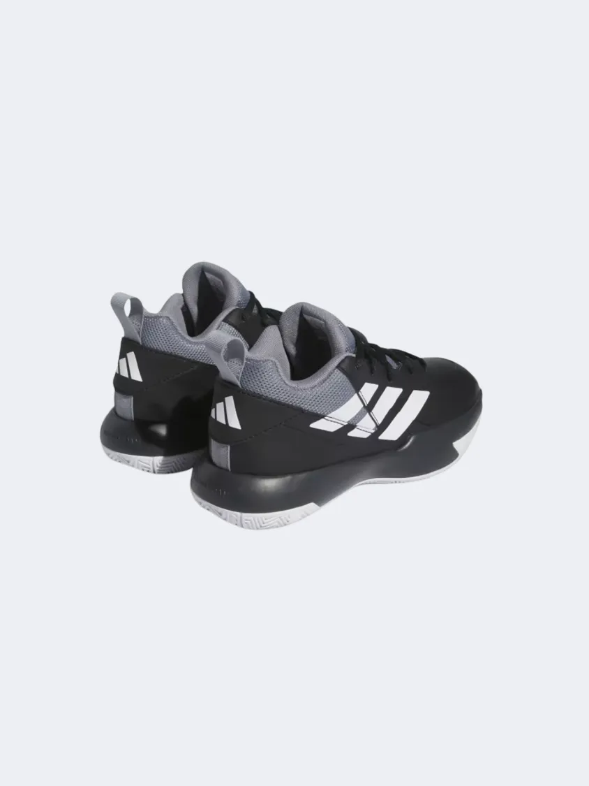 Adidas Cross Em Up Select Gs Basketball Shoes Black/White/Grey