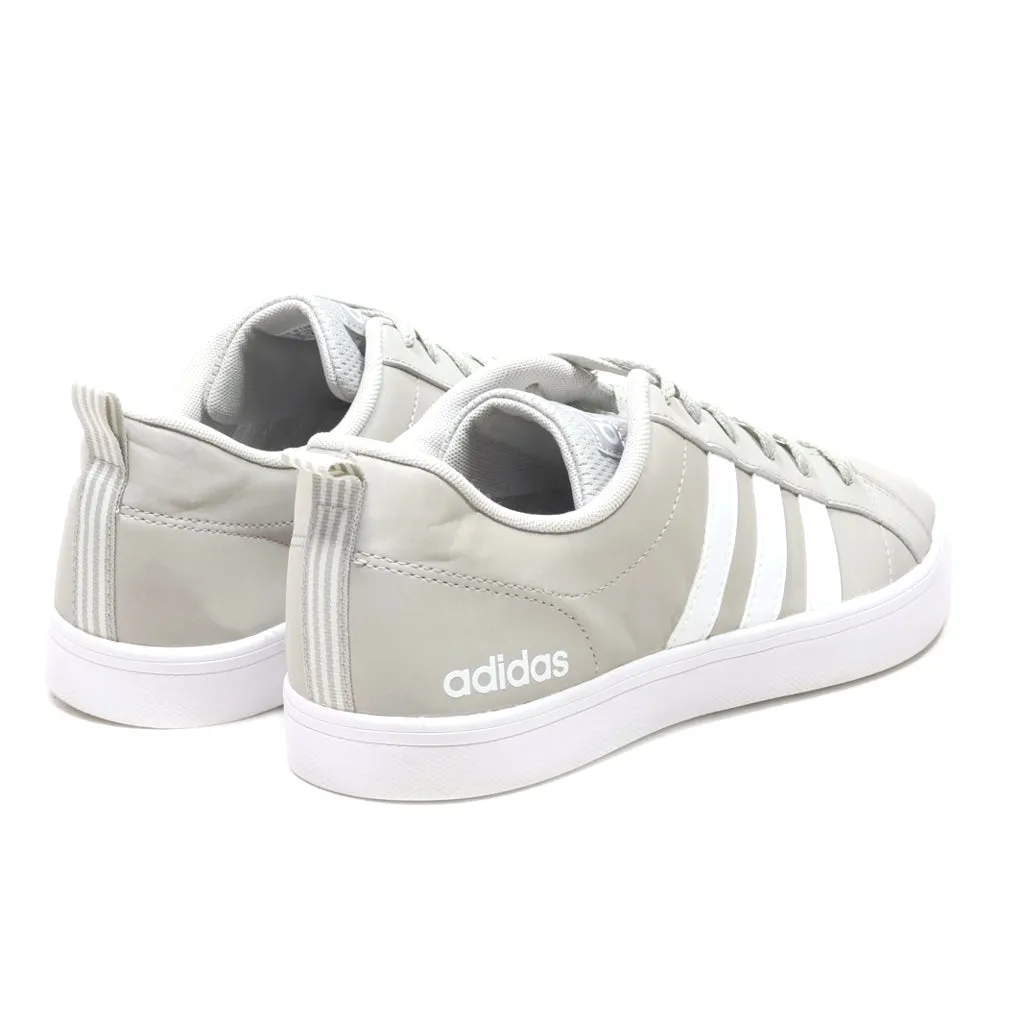 Adidas Vs Pace Low-Top Sneakers Leather Grey Colour For Men