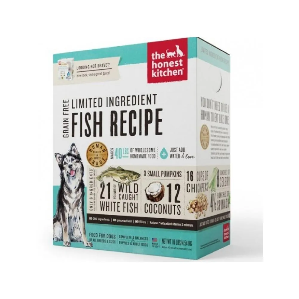 Adult Grain Free Limited Ingredient Fish & Coconut Complete Dehydrated Dog Food