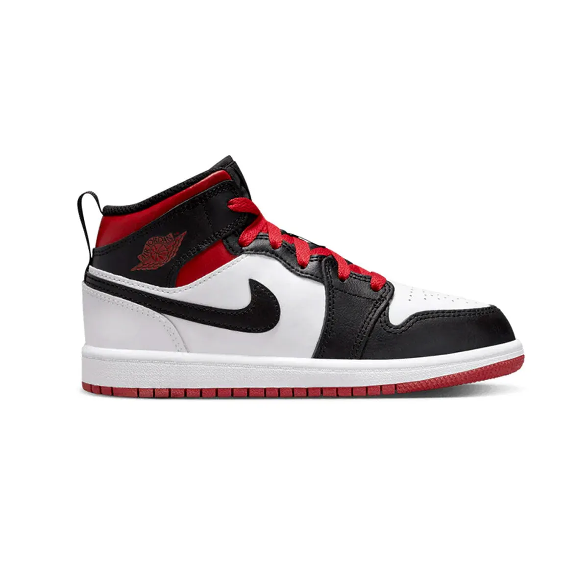 Air Jordan 1 Mid Pre School 'Gym Red Black Toe'