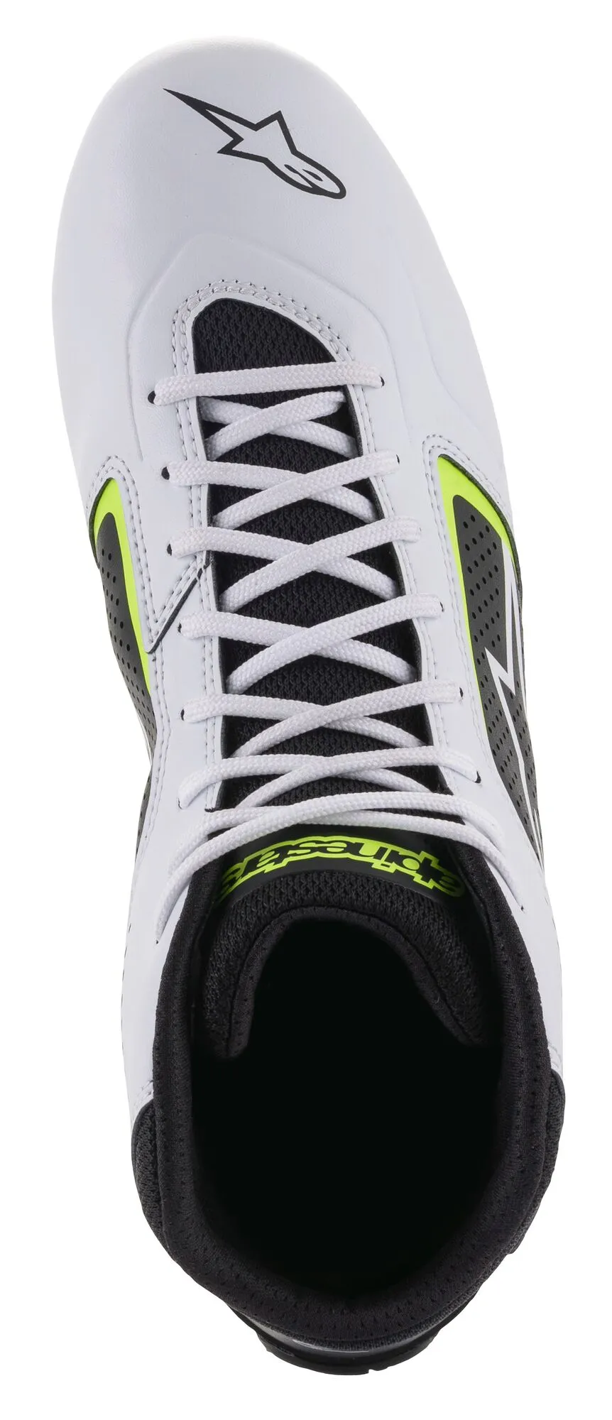 ALPINESTARS 2711521_215_6 Karting shoes TECH-1 K START V2, white/black/yellow fluo, Size 38