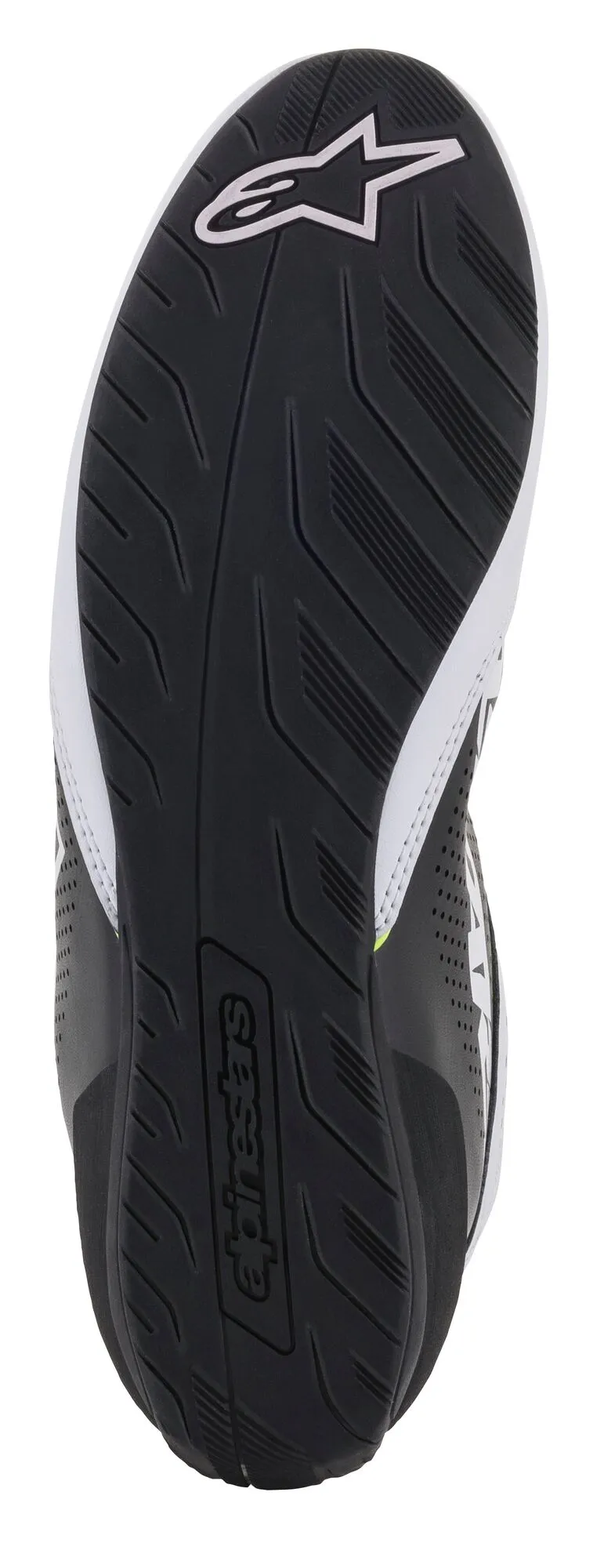 ALPINESTARS 2711521_215_7,5 Karting shoes TECH-1 K START V2, white/black/yellow fluo, Size 40