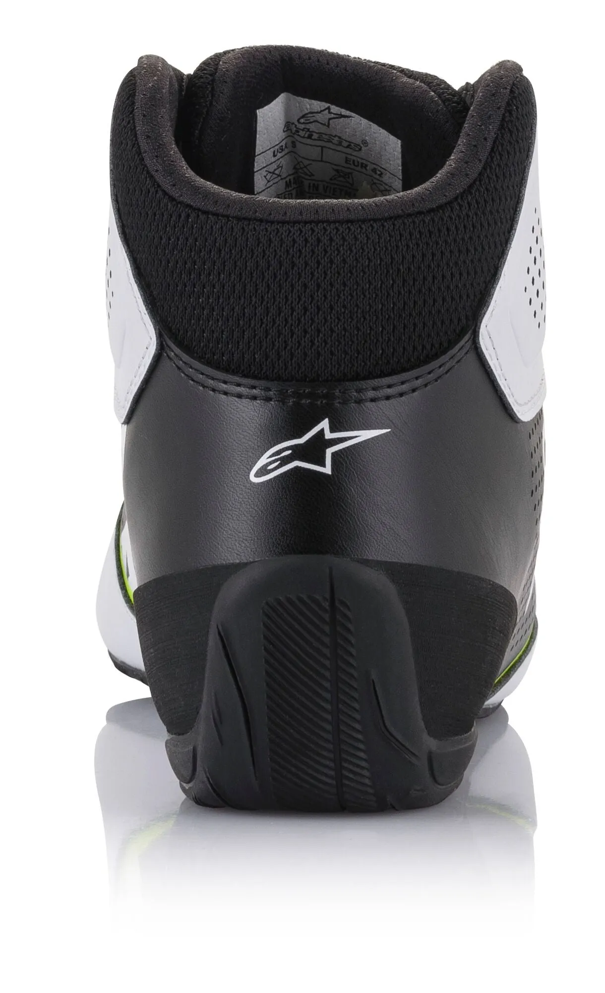 ALPINESTARS 2711521_215_7,5 Karting shoes TECH-1 K START V2, white/black/yellow fluo, Size 40