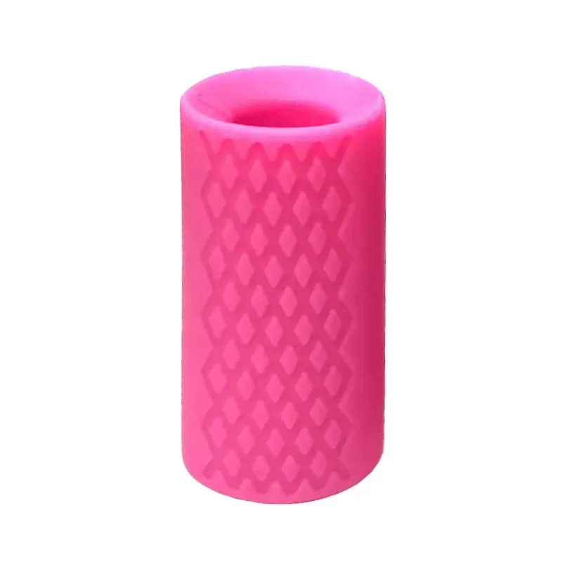 Anti-Slip Barbell Grips: Silicone Rubber Dumbbell Hand Protectors