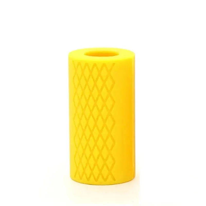 Anti-Slip Barbell Grips: Silicone Rubber Dumbbell Hand Protectors