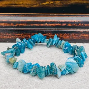 Apatite Crystal Chip Bracelet