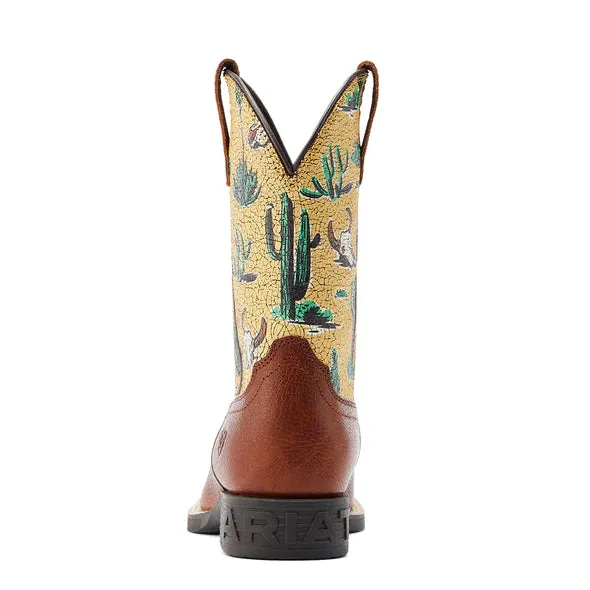 Ariat Kids Round Up WST Spiced Cider/Desert Scene Boots