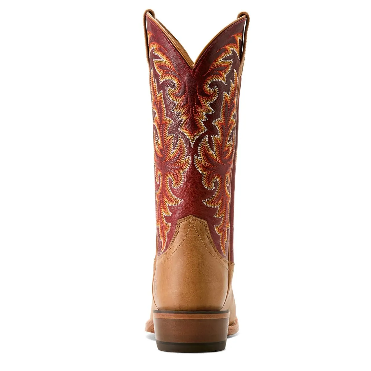 Ariat Men's Futurity Champ Cowboy Boot Western, Flaxen Tan/True Red