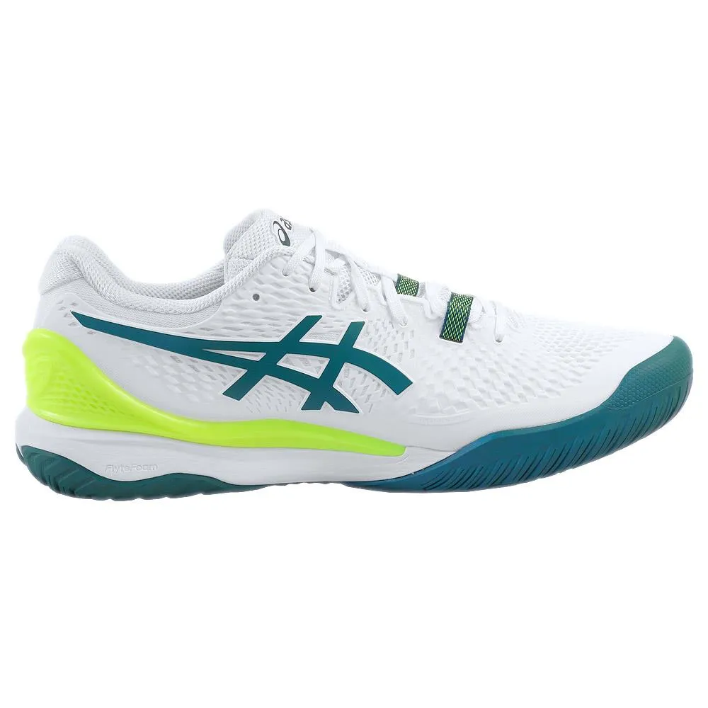 Asics Men's Gel-Resolution 9 - White/Restful Teal