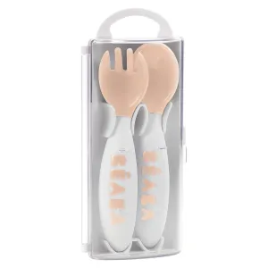 Beaba Training Fork and Spoon - Nude