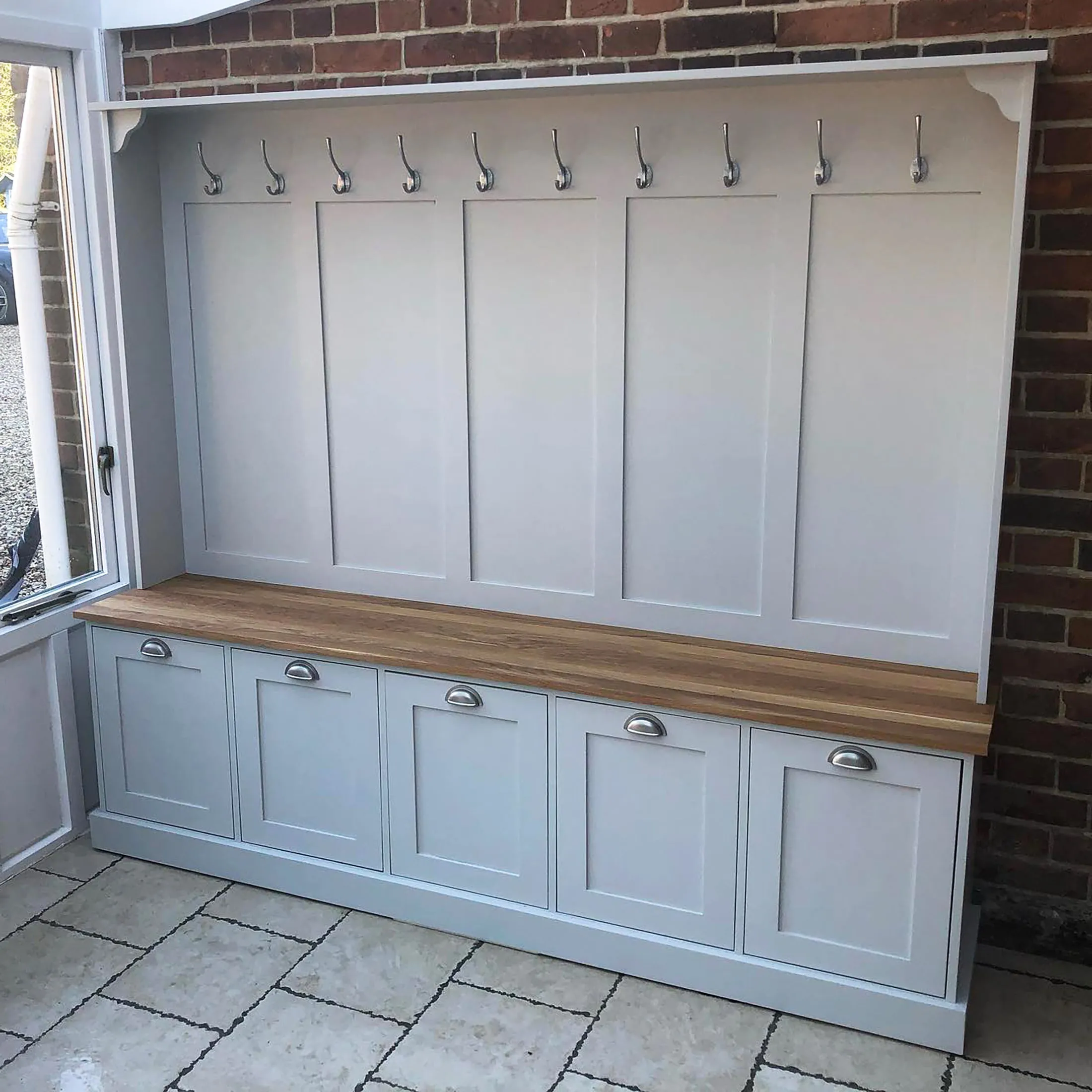 Boot Room Storage Bench with Drawers