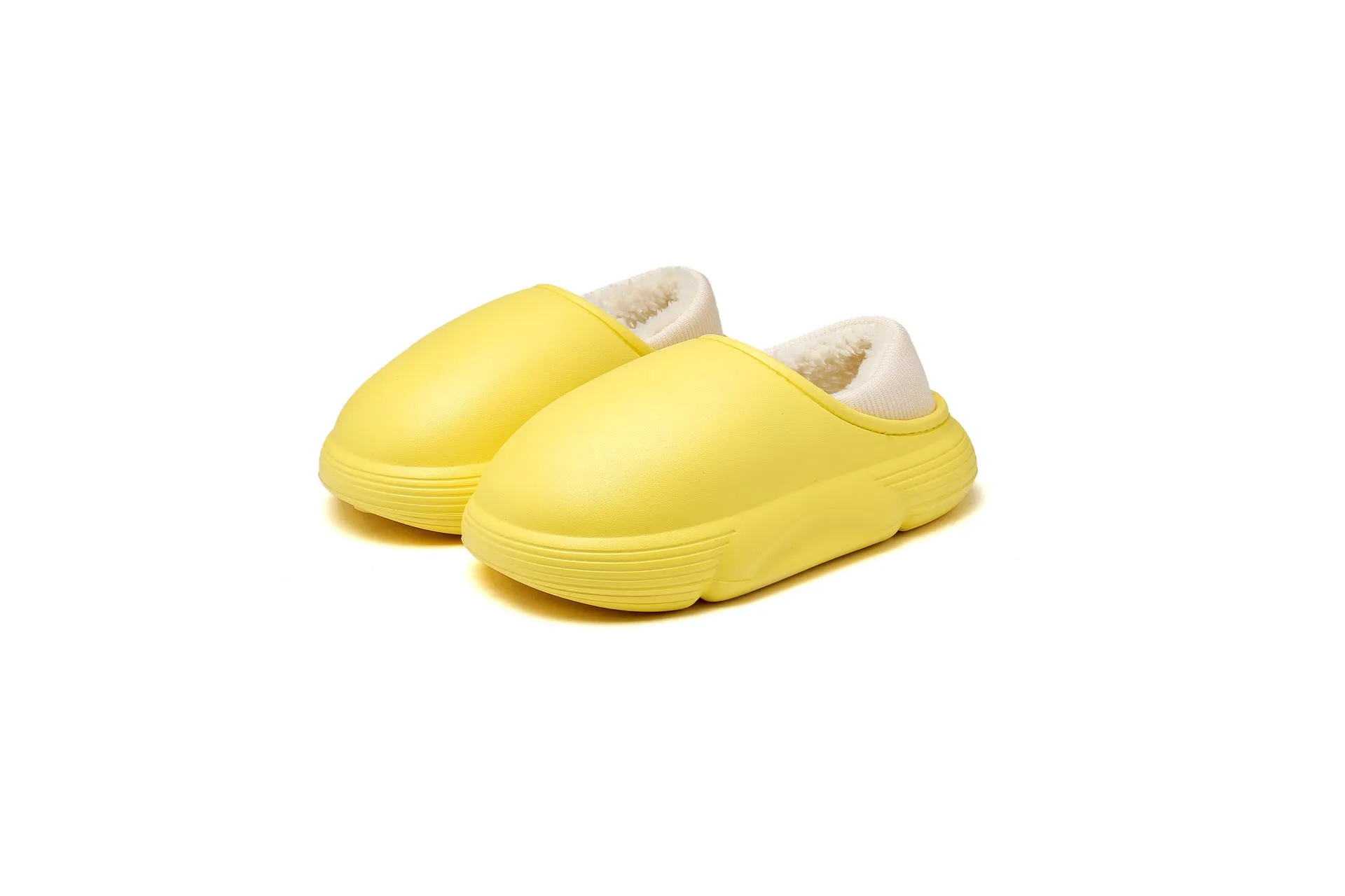 Boys And Girls Indoor Non-slip Waterproof Woolen Slipper