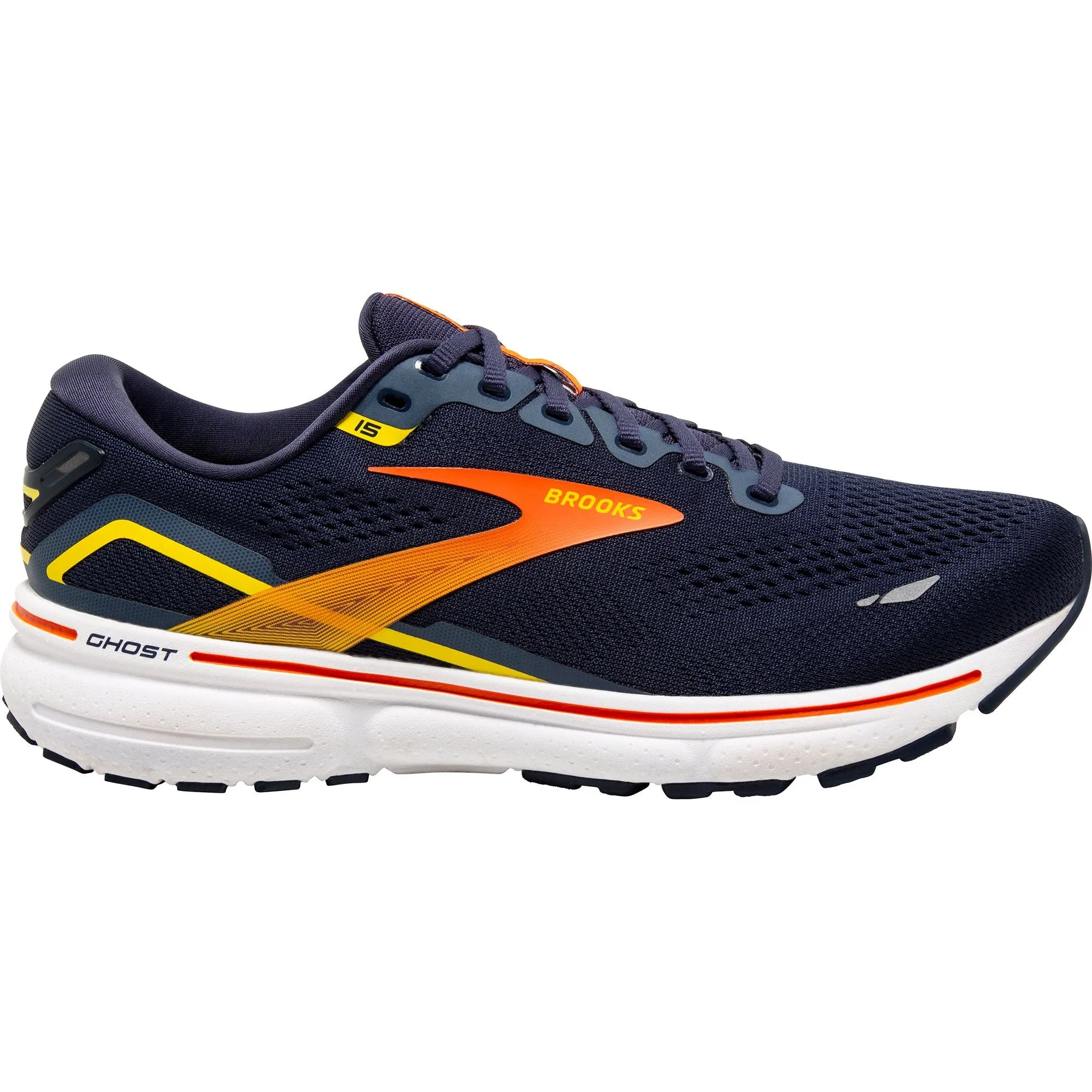 Brooks Ghost 15 Mens Running Shoes - Navy