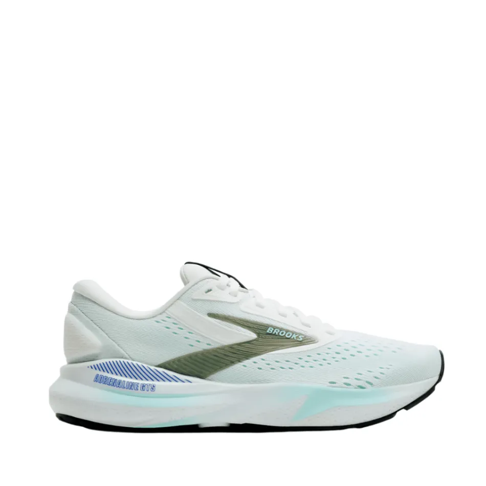 Brooks Women's Adrenaline GTS 24 Running Shoes in White/Limpet Shell/Amparo SS25