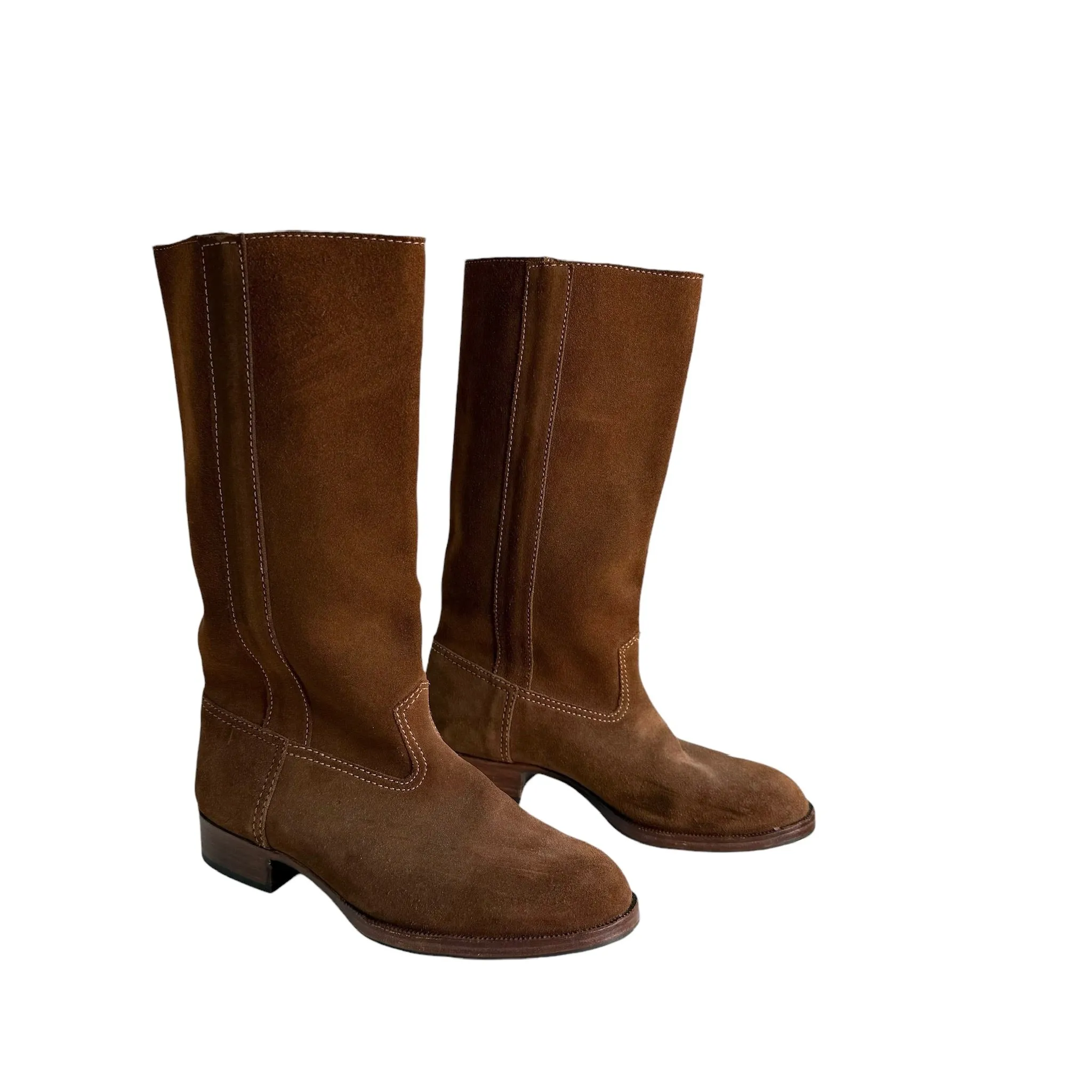 Brown Suede Boots - 6