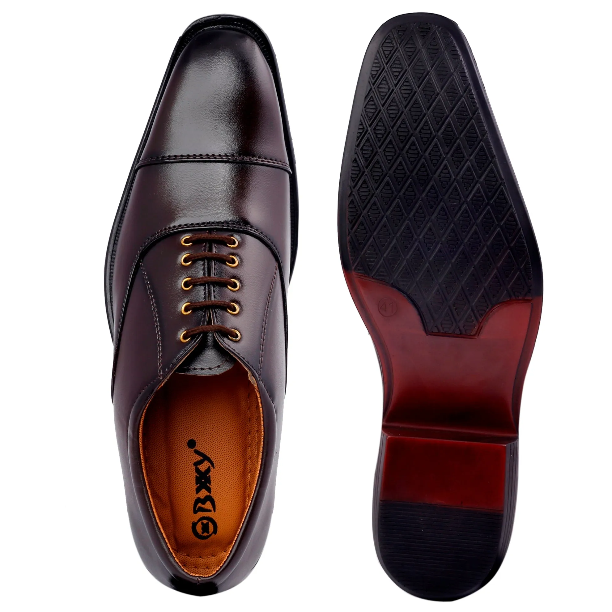 Bxxy Men's Height Increasing Formal Office Wear Lace-Up Shoe