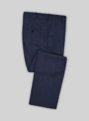 Caccoppoli Sun Dream Colta Blue Wool Silk Pants