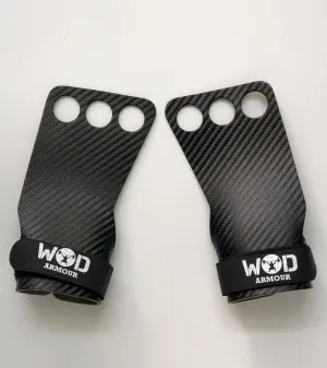 Carbon fibre gymnastic gloves