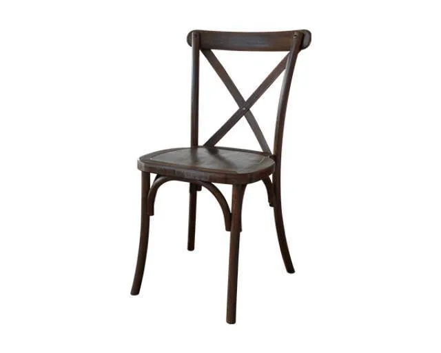 Chair, Crossback Mahogany Resin