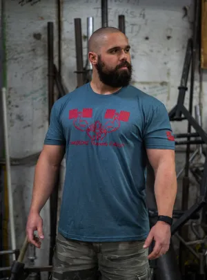 Classic Metroflex Gym T-Shirt Red Logo