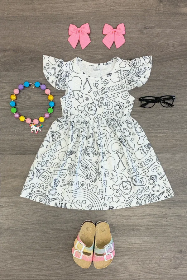 Color Your Own - Unicorn Dream Dress