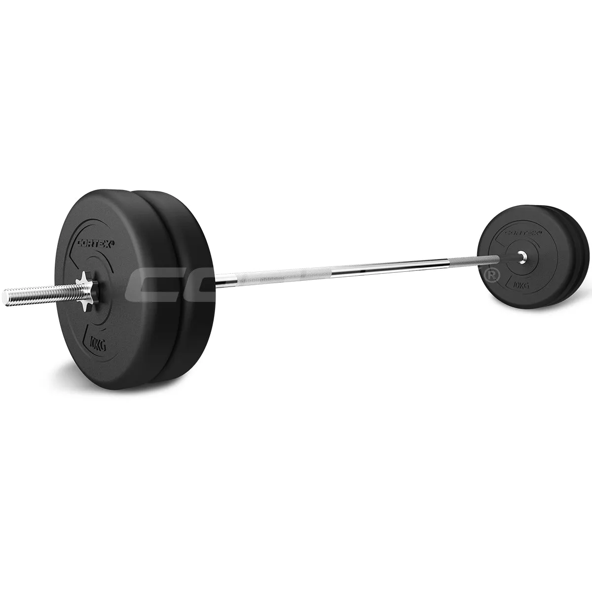 CORTEX 85kg EnduraShell Barbell & Dumbbell Weight Set