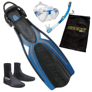 Cressi Elite Snorkelling Package Blue