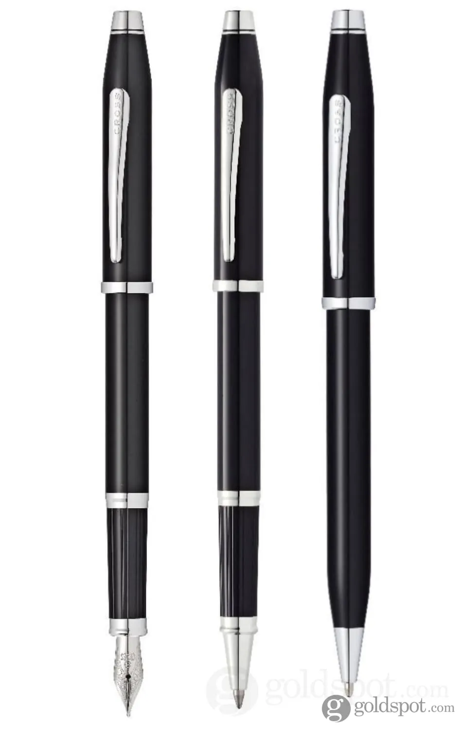 Cross Century II Ballpoint Pen in Black Lacquer