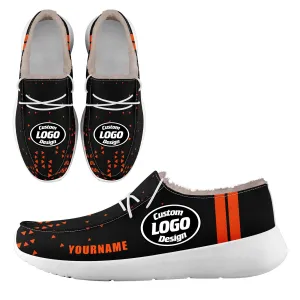 Custom Black Orange Cincinnati Shoes Personalized Sneaker FN042-D020279-6