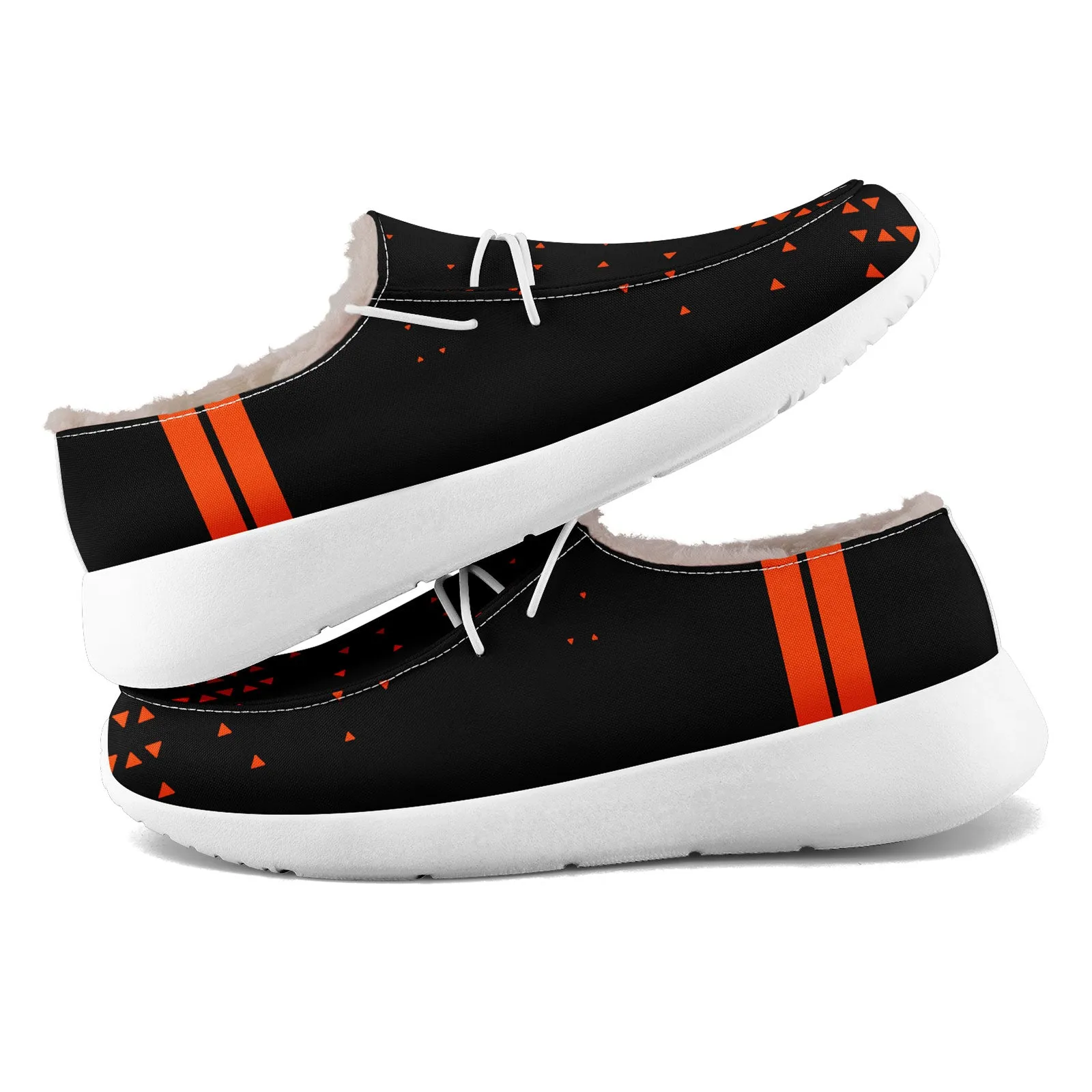 Custom Black Orange Cincinnati Shoes Personalized Sneaker FN042-D020279-6