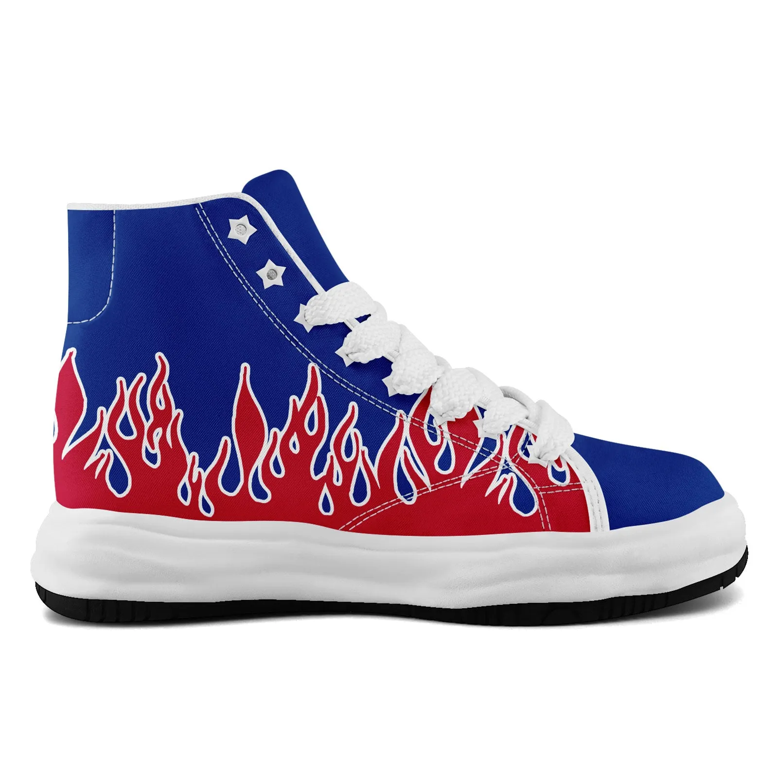 Custom Blue Red Buffalo Firesoul Shoes Personalized Sneaker FN039-D020272-4