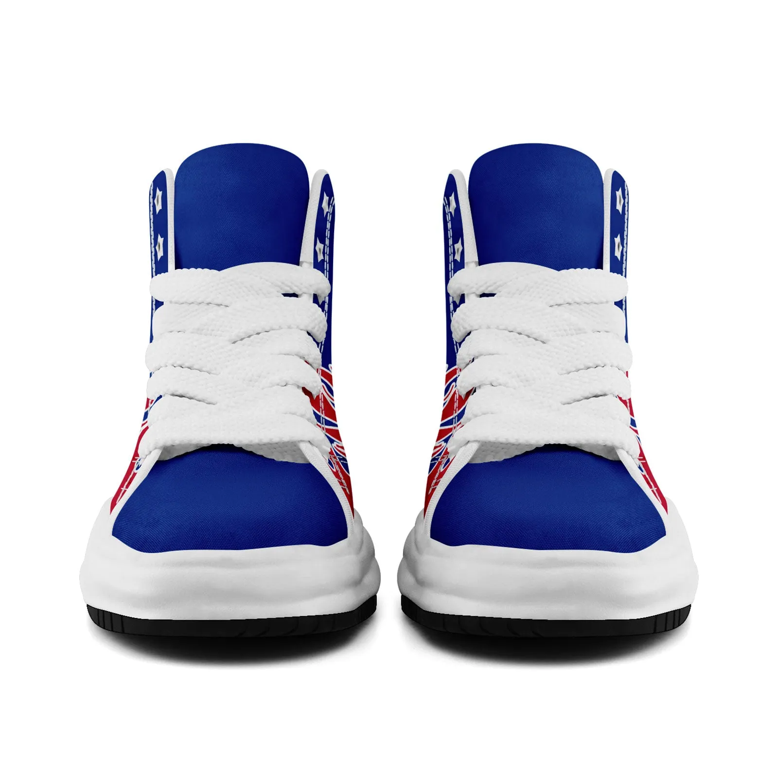 Custom Blue Red Buffalo Firesoul Shoes Personalized Sneaker FN039-D020272-4