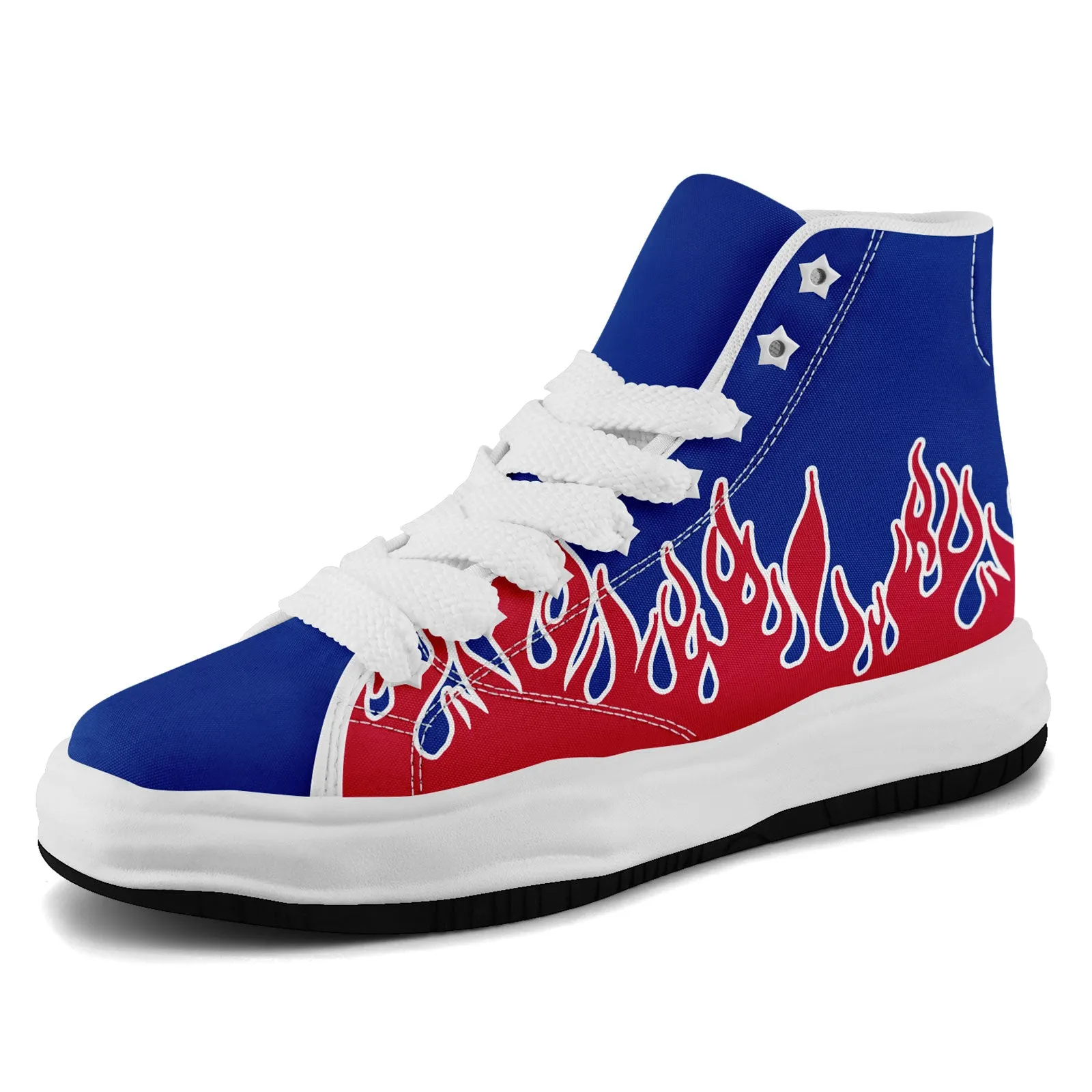 Custom Blue Red Buffalo Firesoul Shoes Personalized Sneaker FN039-D020272-4