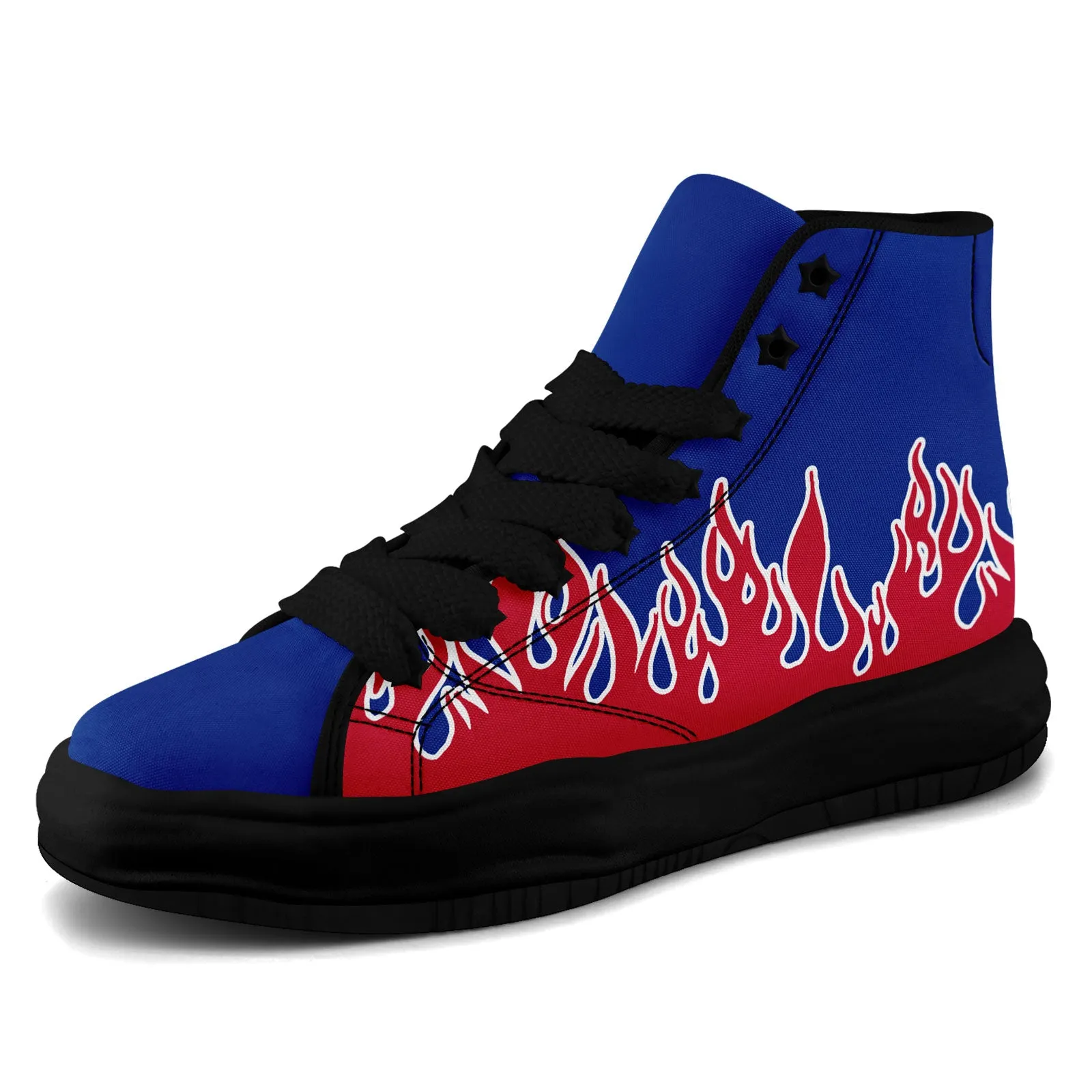 Custom Blue Red Buffalo Firesoul Shoes Personalized Sneaker FN039-D020272-4