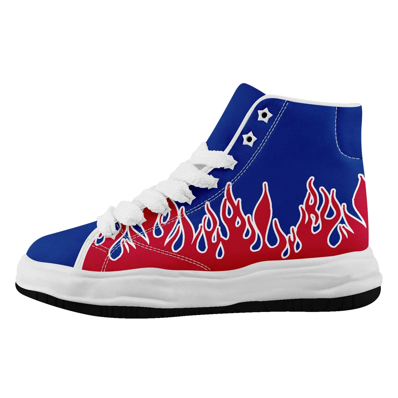 Custom Blue Red Buffalo Firesoul Shoes Personalized Sneaker FN039-D020272-4