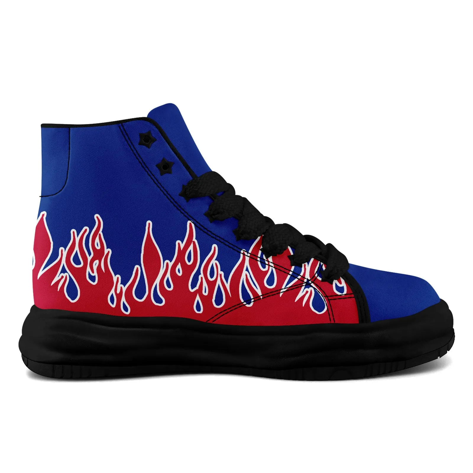 Custom Blue Red Buffalo Firesoul Shoes Personalized Sneaker FN039-D020272-4