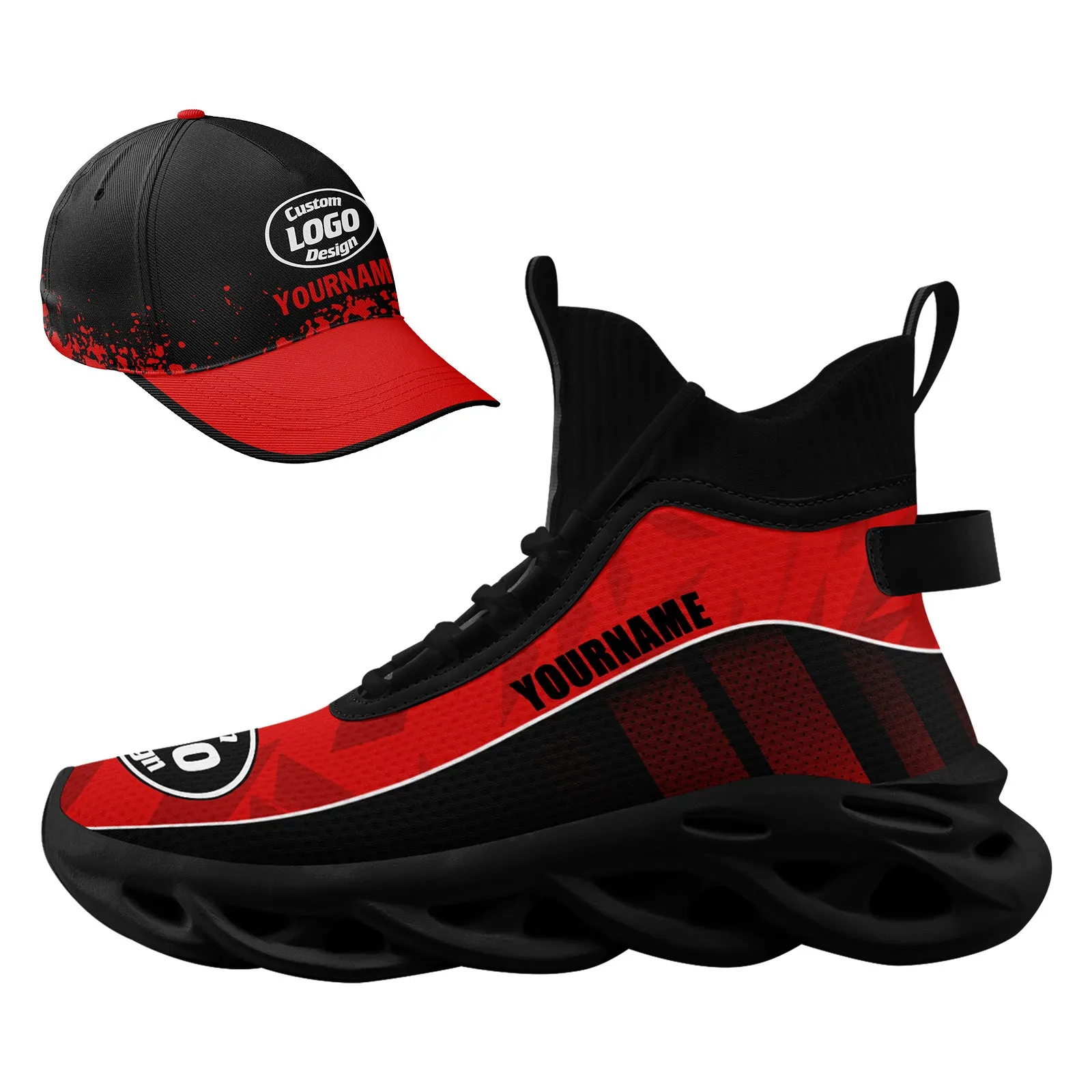 Custom Maxsoul Shoes and Hat Personalized Sneaker Combo ZH-D020232-2