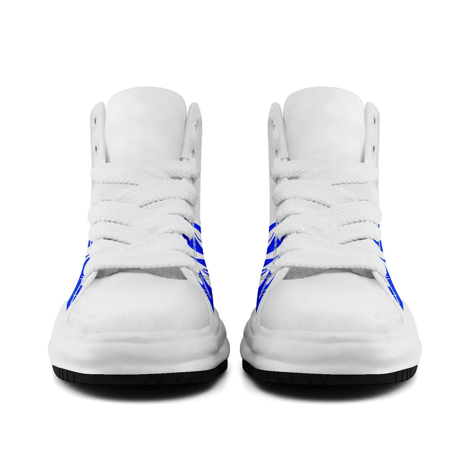 Custom White Blue Indianapolis Firesoul Shoes Personalized Sneaker FN039-D020272-14