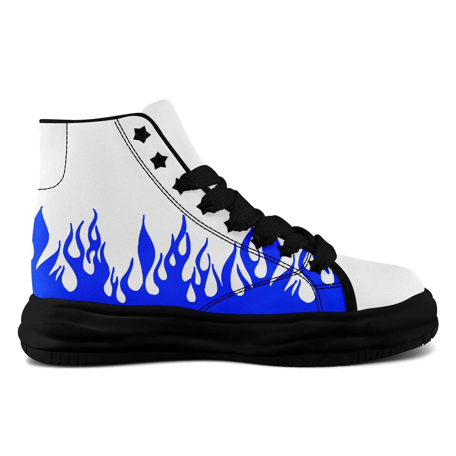 Custom White Blue Indianapolis Firesoul Shoes Personalized Sneaker FN039-D020272-14